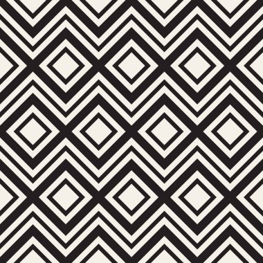 Vektör kusursuz desen. Modern stil soyut doku. Çizgili elementten geometrik fayanslar tekrarlanıyor