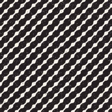 El çizimi pürüzsüz desen. Soyut geometrik şekiller arka plan siyah ve beyaz. Vektör etnik stil kirli dokusu.