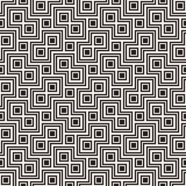 Vektör kusursuz desen. Modern stil soyut doku. Çizgili elementten geometrik fayanslar tekrarlanıyor