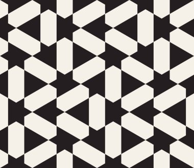 Vektör kusursuz desen. Modern stil soyut doku. Çizgili elementten geometrik fayanslar tekrarlanıyor