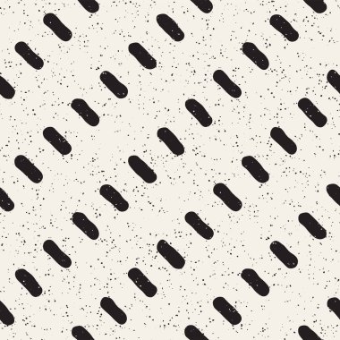 El çizimi pürüzsüz desen. Soyut geometrik şekiller arka plan siyah ve beyaz. Vektör etnik stil kirli dokusu.