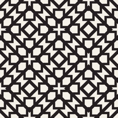 Kesintisiz yüzey geometrik tasarım. Yinelenen süsleme arka plan döşer. Vektör simetrik şekiller desen