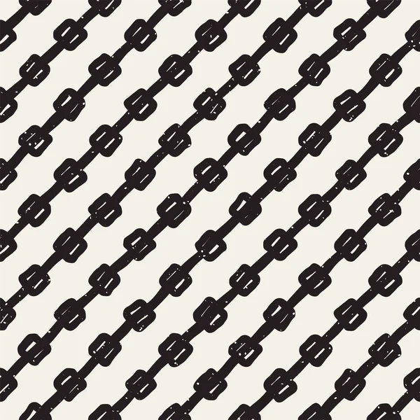 Рука Намальована Безшовним Візерунком Абстрактні Геометричні Фігури Фон Чорно Білого — стоковий вектор