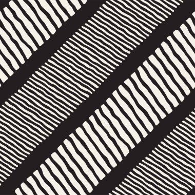 Basit mürekkep geometrik desen. Tek renkli siyah ve beyaz konturlar arka plan. Senin tasarı için doku fırça mürekkep el çekilmiş