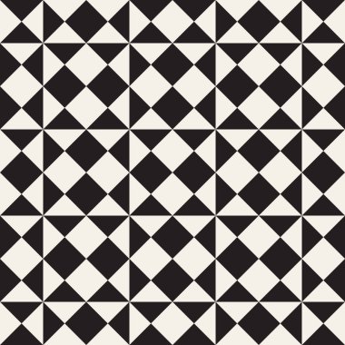Vektör kusursuz desen. Modern stil soyut doku. Çizgili elementten geometrik fayanslar tekrarlanıyor