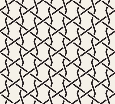 Vektör kusursuz desen. Modern stil soyut doku. Çizgili elementten geometrik fayanslar tekrarlanıyor