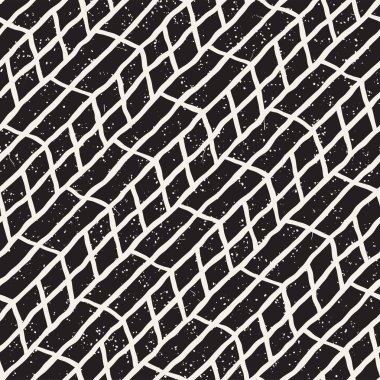 Basit mürekkep geometrik desen. Tek renkli siyah ve beyaz konturlar arka plan. Senin tasarı için doku fırça mürekkep el çekilmiş