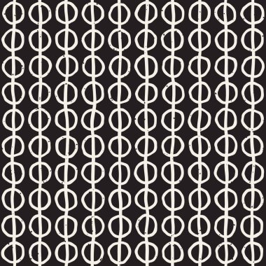 El çizimi pürüzsüz desen. Soyut geometrik şekiller arka plan siyah ve beyaz. Vektör etnik stil kirli dokusu.