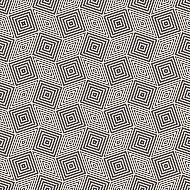 Vektör kusursuz desen. Modern stil soyut doku. Çizgili elementten geometrik fayanslar tekrarlanıyor
