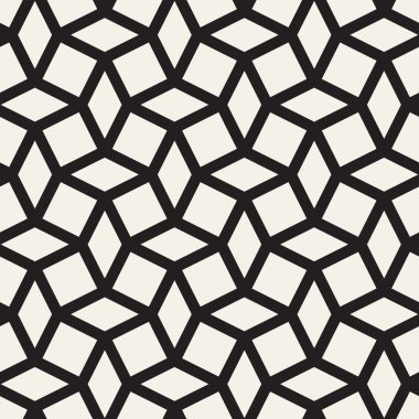 Vektör kusursuz desen. Modern stil soyut doku. Çizgili elementten geometrik fayanslar tekrarlanıyor