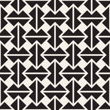 Vektör kusursuz desen. Modern stil soyut doku. Çizgili elementten geometrik fayanslar tekrarlanıyor
