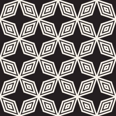 Vektör kusursuz desen. Modern stil soyut doku. Çizgili elementten geometrik fayanslar tekrarlanıyor