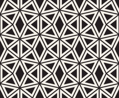 Vektör kusursuz desen. Modern stil soyut doku. Çizgili elementten geometrik fayanslar tekrarlanıyor