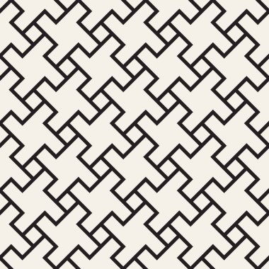 Vektörsüz geometrik desen. Basit soyut çizgiler kafes. Tekrarlanan ögeler stil arkaplan kaplaması 