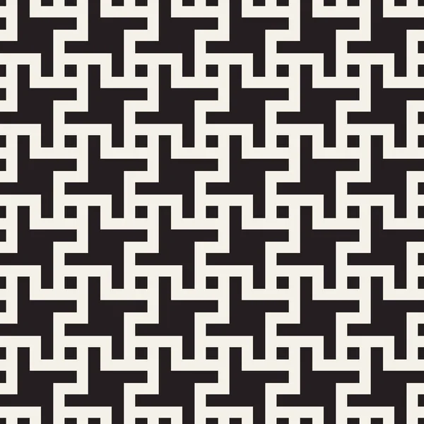 矢量无缝几何图案 简单的抽象线条格子 重复元素时尚的背景排序 — 图库矢量图片