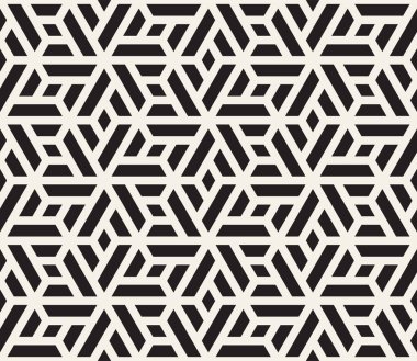 Vektör kusursuz desen. Modern stil soyut doku. Çizgili elementten geometrik fayanslar tekrarlanıyor