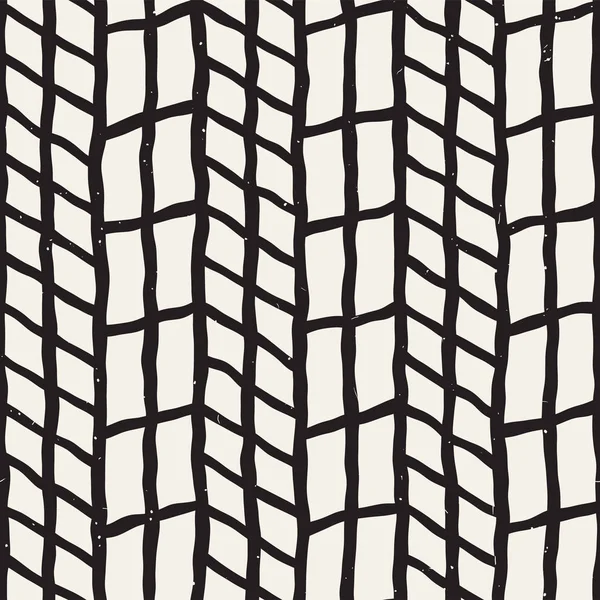 Einfaches Geometrisches Muster Mit Tinte Monochrom Schwarz Weiß Striche Hintergrund — Stockvektor