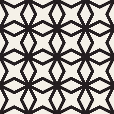Vektör kusursuz desen. Modern stil soyut doku. Çizgili elementten geometrik fayanslar tekrarlanıyor