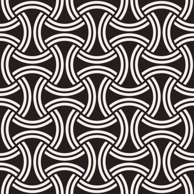 Vektör kusursuz desen. Modern stil soyut doku. Çizgili elementten geometrik fayanslar tekrarlanıyor