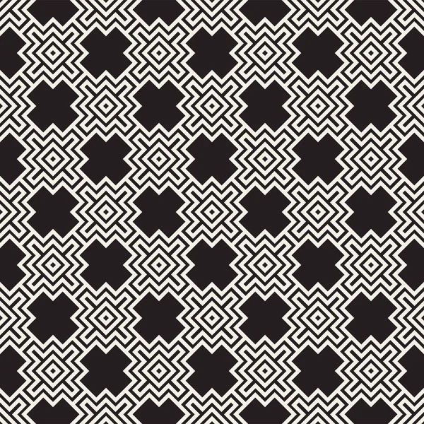 Vektörsüz mozaik çizgiler. Modern stil soyut doku. Çizgili elementlerle geometrik fayanslar tekrarlanıyor