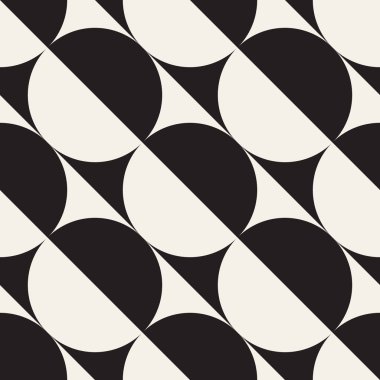 Vektör kusursuz desen. Modern stil soyut doku. Çizgili elementten geometrik fayanslar tekrarlanıyor