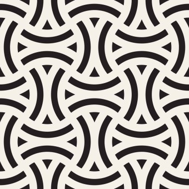 Vektör kusursuz desen. Modern stil soyut doku. Çizgili elementten geometrik fayanslar tekrarlanıyor