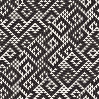 Vektör kusursuz desen. Modern stil soyut doku. Çizgili elementten geometrik fayanslar tekrarlanıyor