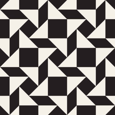 Vektör kusursuz desen. Modern stil soyut doku. Çizgili elementten geometrik fayanslar tekrarlanıyor