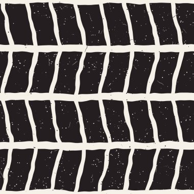 Basit mürekkep geometrik desen. Tek renkli siyah ve beyaz konturlar arka plan. Senin tasarı için doku fırça mürekkep el çekilmiş