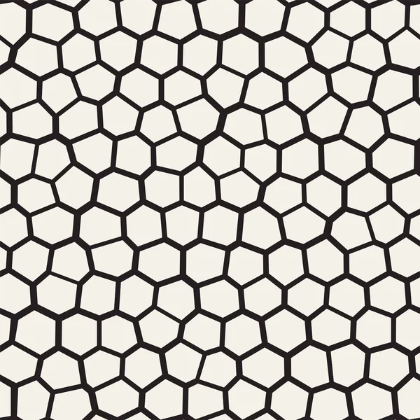 Bezszwowe Nieregularne Linie Wektor Wzór Mozaiki Streszczenie Tekstura Chaotyczne Tesselacja — Wektor stockowy