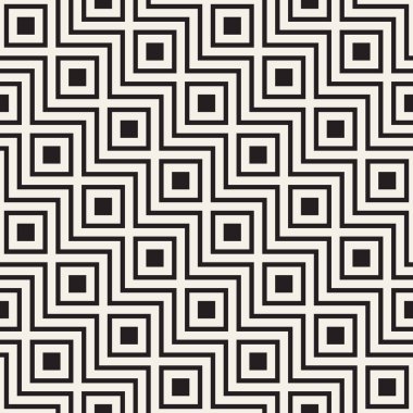 Vektör kusursuz desen. Modern stil soyut doku. Çizgili elementten geometrik fayanslar tekrarlanıyor