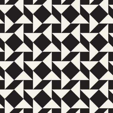 Vektör kusursuz desen. Modern stil soyut doku. Çizgili elementten geometrik fayanslar tekrarlanıyor
