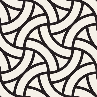 Vektör kusursuz desen. Modern stil soyut doku. Çizgili elementten geometrik fayanslar tekrarlanıyor