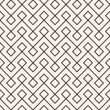Vektör kusursuz desen. Modern stil soyut doku. Çizgili elementten geometrik fayanslar tekrarlanıyor