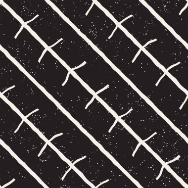 Basit mürekkep geometrik desen. Tek renkli siyah ve beyaz konturlar arka plan. Senin tasarı için çizilen mürekkep doku el