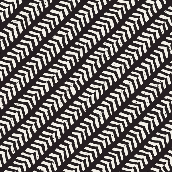 Простий Геометричний Візерунок Чорнила Монохромні Чорно Білі Штрихи Фону Ручна — стоковий вектор