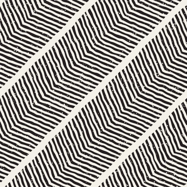 Простой Чернильный Геометрический Узор Монохромные Черно Белые Штрихи Фона Ручной — стоковый вектор