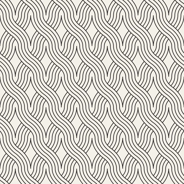 Vektör seamless modeli. Modern şık Soyut doku. Yinelenen gelen çizgili öğe geometrik çini dalgalı yuvarlak