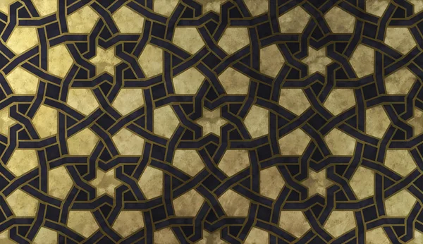 Hintergrunddesign Basierend Auf Traditionellen Orientalischen Grafischen Motiven Islamische Dekorative Muster — Stockfoto