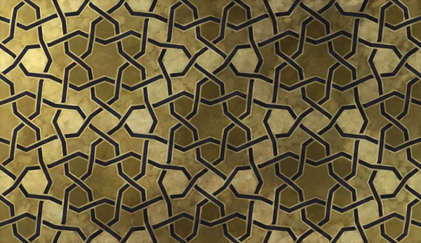 디자인 전통적인 그래픽 모티브에 따라입니다 텍스처와 이슬람 패턴입니다 인터레이스 기하학적 — 스톡 사진