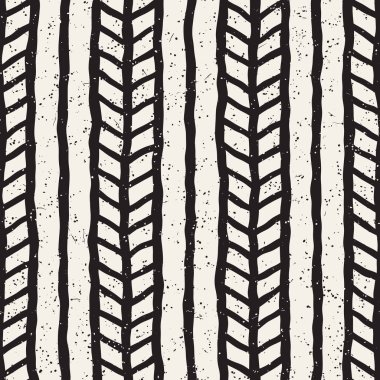 Basit mürekkep geometrik desen. Tek renkli siyah ve beyaz konturlar arka plan. Senin tasarı için doku fırça mürekkep el çekilmiş