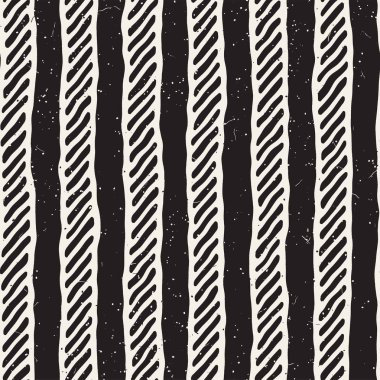 Basit mürekkep geometrik desen. Tek renkli siyah ve beyaz konturlar arka plan. Senin tasarı için doku fırça mürekkep el çekilmiş