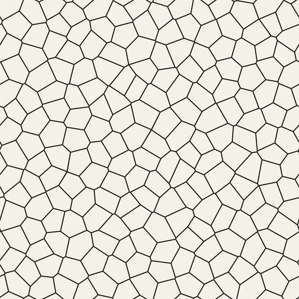 Bezszwowe Nieregularne Linie Wektor Wzór Mozaiki Streszczenie Tekstura Chaotyczne Tesselacja — Wektor stockowy