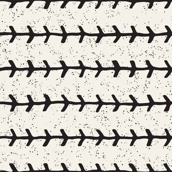 Patrón geométrico de tinta simple. Monocromo blanco y negro trazos de fondo. Textura dibujada a mano para su diseño — Archivo Imágenes Vectoriales
