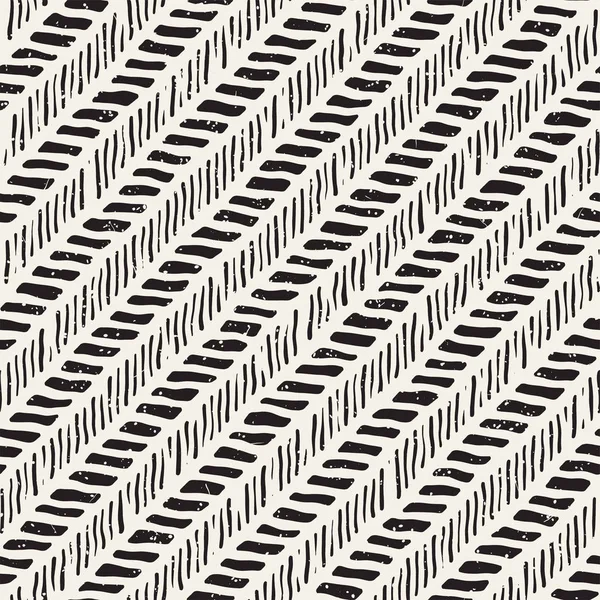 Egyszerű festék geometriai mintázat. Fekete-fehér, fekete-fehér stroke háttér. Kézzel rajzolt textúrát a design — Stock Vector