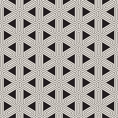 Vektör kesintisiz geometrik desen. Basit soyut çizgiler kafes. Yinelenen öğeleri şık arka plan