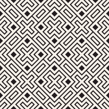 Vektör kusursuz desen. Modern stil soyut doku. Tekrarlanan geometrik fayanslar