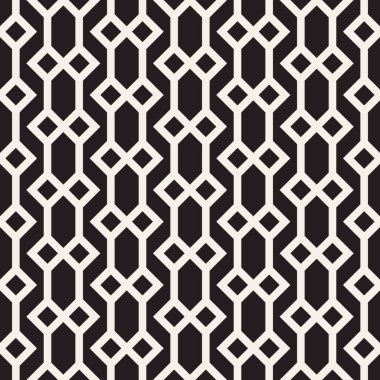 Vektör kesintisiz geometrik desen. Basit soyut çizgiler kafes. Yinelenen öğeleri şık arka plan