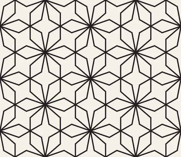 Vektor geometrický vzor bezešvé. Jednoduchý abstraktní čáry mřížky. Opakující se prvky stylová pozadí — Stockový vektor