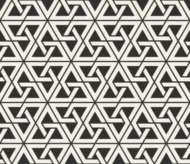 Vektör kesintisiz çizgiler desen. Modern şık üçgen şekiller doku. Geometrik fayans yinelenen